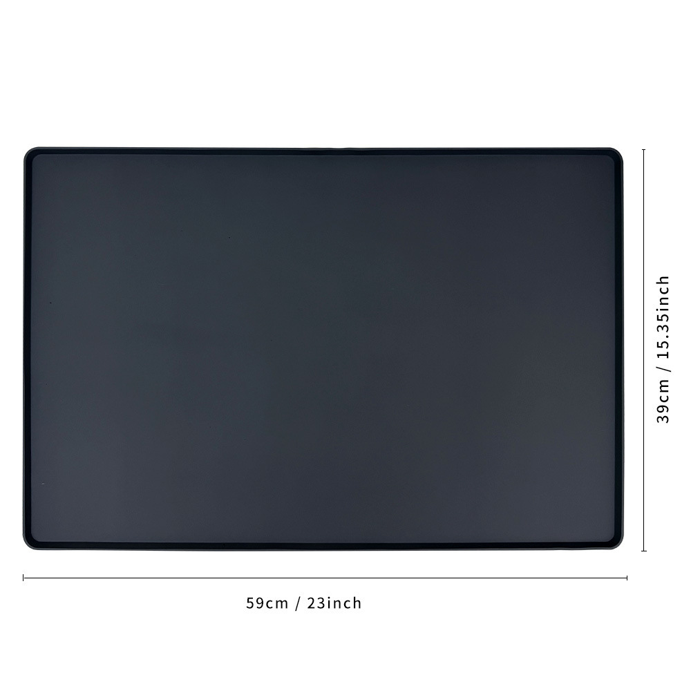Black coffee machine mat