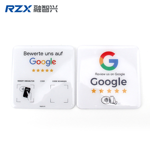 NFC tag 213 Pre codifica URL stampa codice QR recensione Google NFC RFID carta adesivo epossidico per google revisione Social Media - Product Image 6