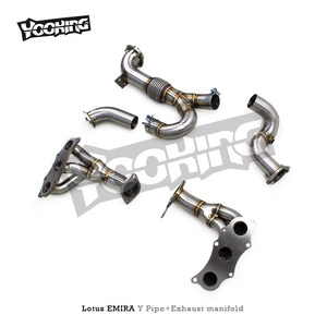 Lotus Emira 3.5 V6 2021-2022 için egzoz manifoldu başlık performans araba parçaları kaçış SUS304 boru susturucu egzoz sistemi