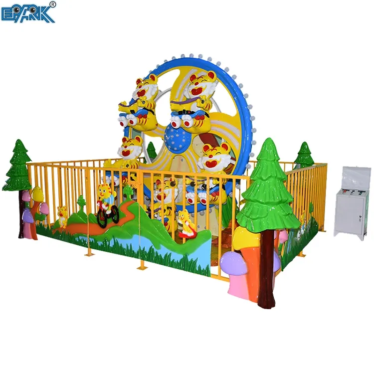 Parco divertimenti Indoor/ Outdoor 5 giocatori ruota panoramica Happy Tiger Kiddie Rides