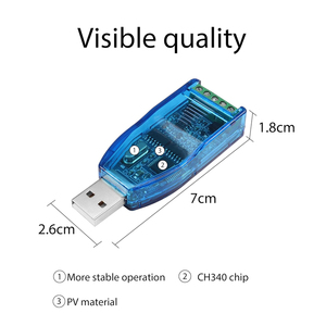USB-RS485RS232コンバーターUSB2.0〜RS-485 RS-232シリアルポートアダプター (Modbus用CH340チップ付き) - Product Image 6