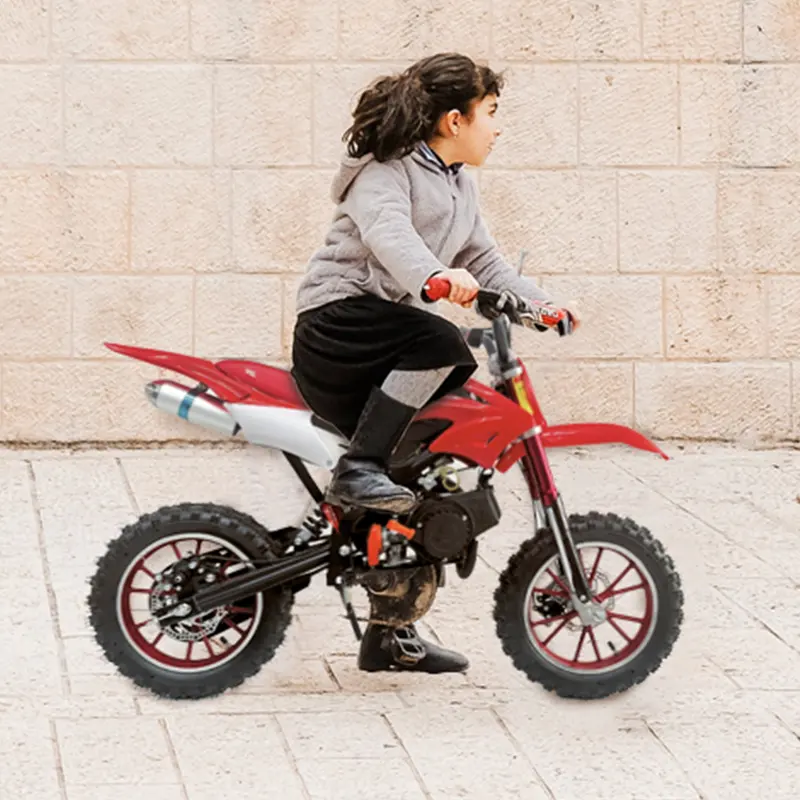Großhandel Dirtbike 2-Takt Kreuz 50cc Mini Dirt Bikes Pull Start Gas Mini neue Motorräder 49cc für Kinder