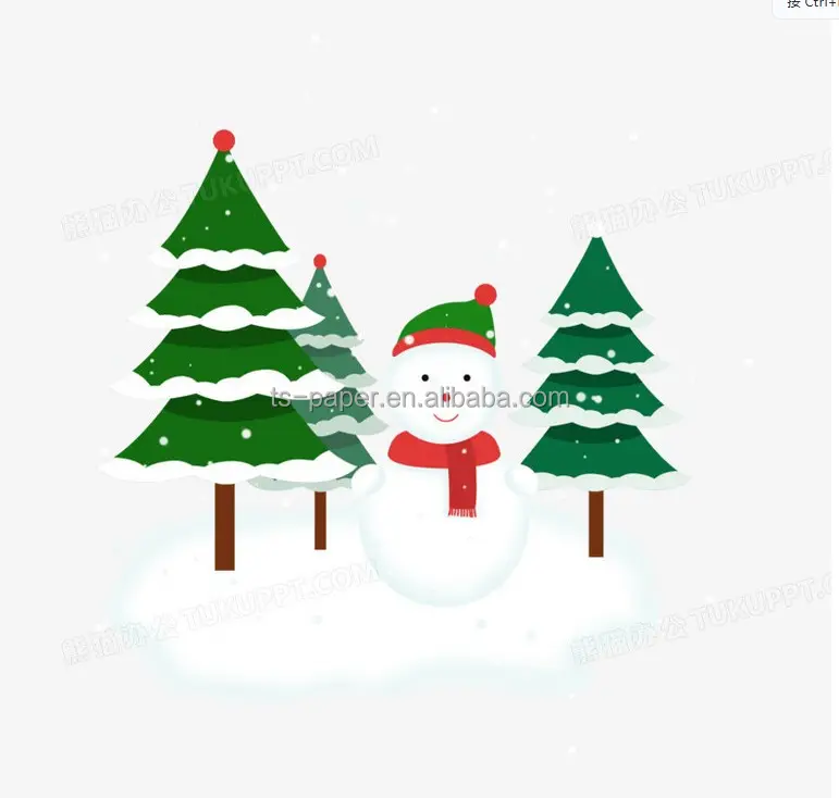 Hot Sale 210gsm Christmas tree design paper Fruit Decoration Small Cake Bamboo Stick Flags princess cupcakes topper