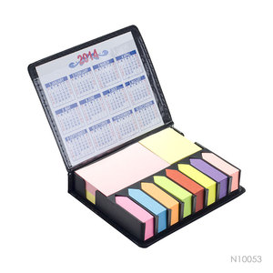 Pu皮革封面便签套带2022日历立方体形状定制便签本 - Product Image 3
