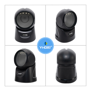 YHD-9600D快速扫描360度全向条形码阅读器USB有线2D CMOS图像桌面条形码扫描仪