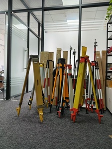 High Quality Single Lock Double Lock Three Legs Tripod <strong>Total</strong> Station Surveying Instrument <strong>Stand</strong> for <strong>Total</strong> Station - Product Image 2
