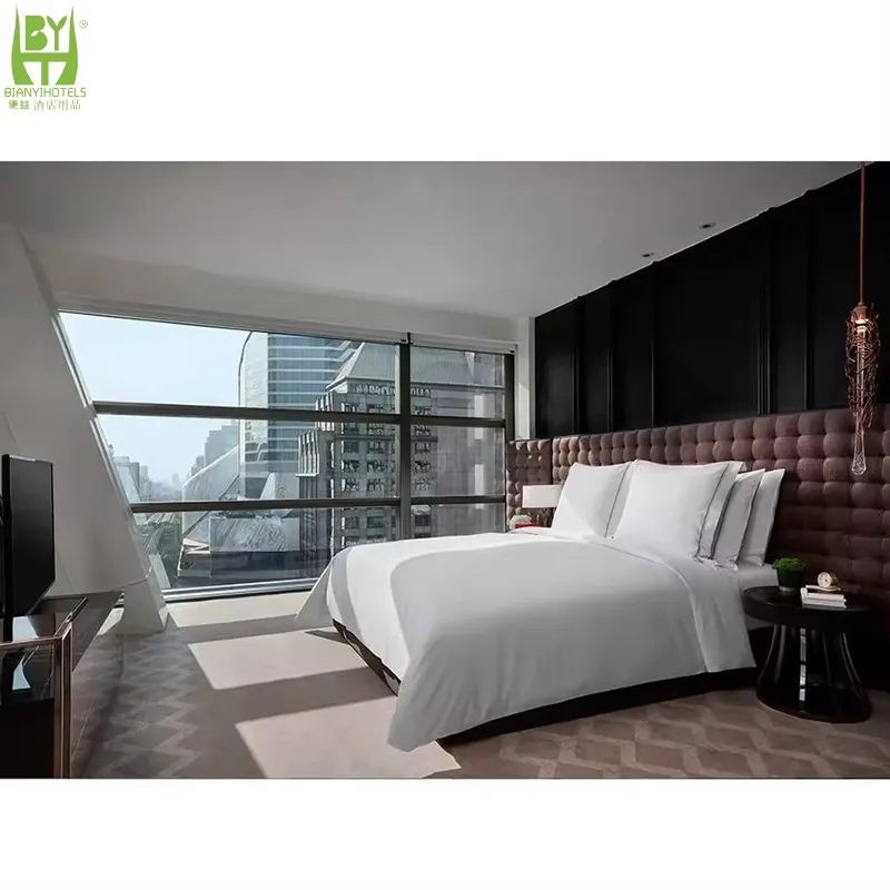 Set di camere da letto personalizzato 3-5 stelle all'ingrosso hotel camera da letto set di mobili