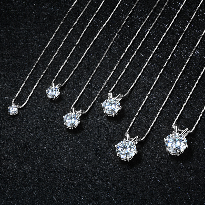 Moissanite+GRA Certificate-White Gold