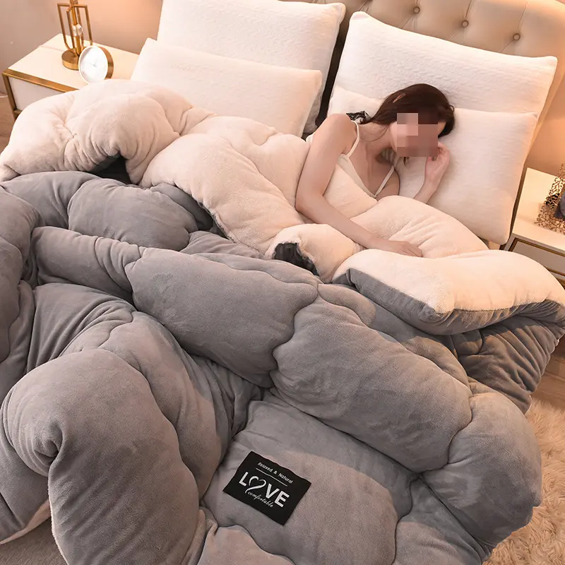 Высококачественное супер мягкое Фланелевое двухстороннее одеяло для домашнего отеля, зимнее теплое утепленное плюшевое одеяло с одеялом