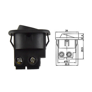 Sıcak satış yüksek kaliteli kare Rocker anahtarı 6A 250V kapalı kare vida kablolama meclisi ile lamba masa aydınlatma için kullanılan - Product Image 4