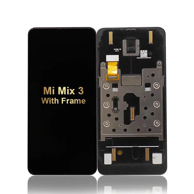 Fabrika istikrarlı özel yedek Lcd cep telefonu için Xiaomi 8 Lite M3 Pro not 10 5G Poco F2 Pro 8 SE Mi Mix 3 çerçeve ile