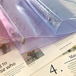 A5 A6 Carpeta de archivos de plástico Carpeta de presupuesto Cuaderno Planificador Organizador Planificador Recargable transparente Carpeta de archivos PP para documentos - Product Image 5