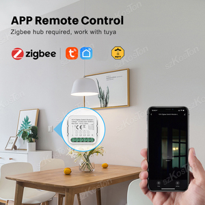 Tuya <strong>Zigbee</strong> Smart Mini Switch <strong>Module</strong> Relay No Neutral Wire 2 Way Control 1 2 3 4 Gang works with Alexa Google Home <strong>Zigbee</strong> - Product Image 3