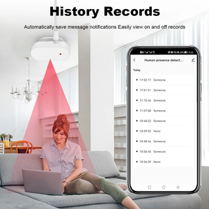 Tuya WiFi/<strong>Zigbee</strong> Human Presence Detector 24G Radar Distance Detection Smart Human Body PIR <strong>Sensor</strong> Support Voice <strong>Control</strong> - Product Image 4