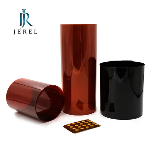 Feuille de boursouflure en aluminium imprimée par film souple médical de PVC de JEREL pour le matériau composite d'emballage de pilule