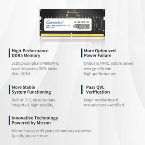 Công nghiệp DDR5 <span class=keywords><strong>32GB</strong></span> 4800MHz Máy tính để bàn RAM với on-die ECC cho ổn định tự động hóa công nghiệp máy tầm nhìn - Product Image 4