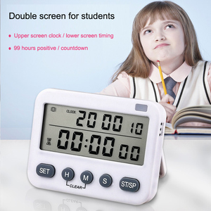 Clock Timing Dual Screen Niedliche Klassen zimmer Zeit Timer Kinder Countdown - Product Image 3