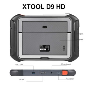 XTOOL D9HD卡车和汽车诊断工具12v至24V D9 HD扫描仪42 + 柴油/汽油特殊功能映射替换PS90 - Product Image 3