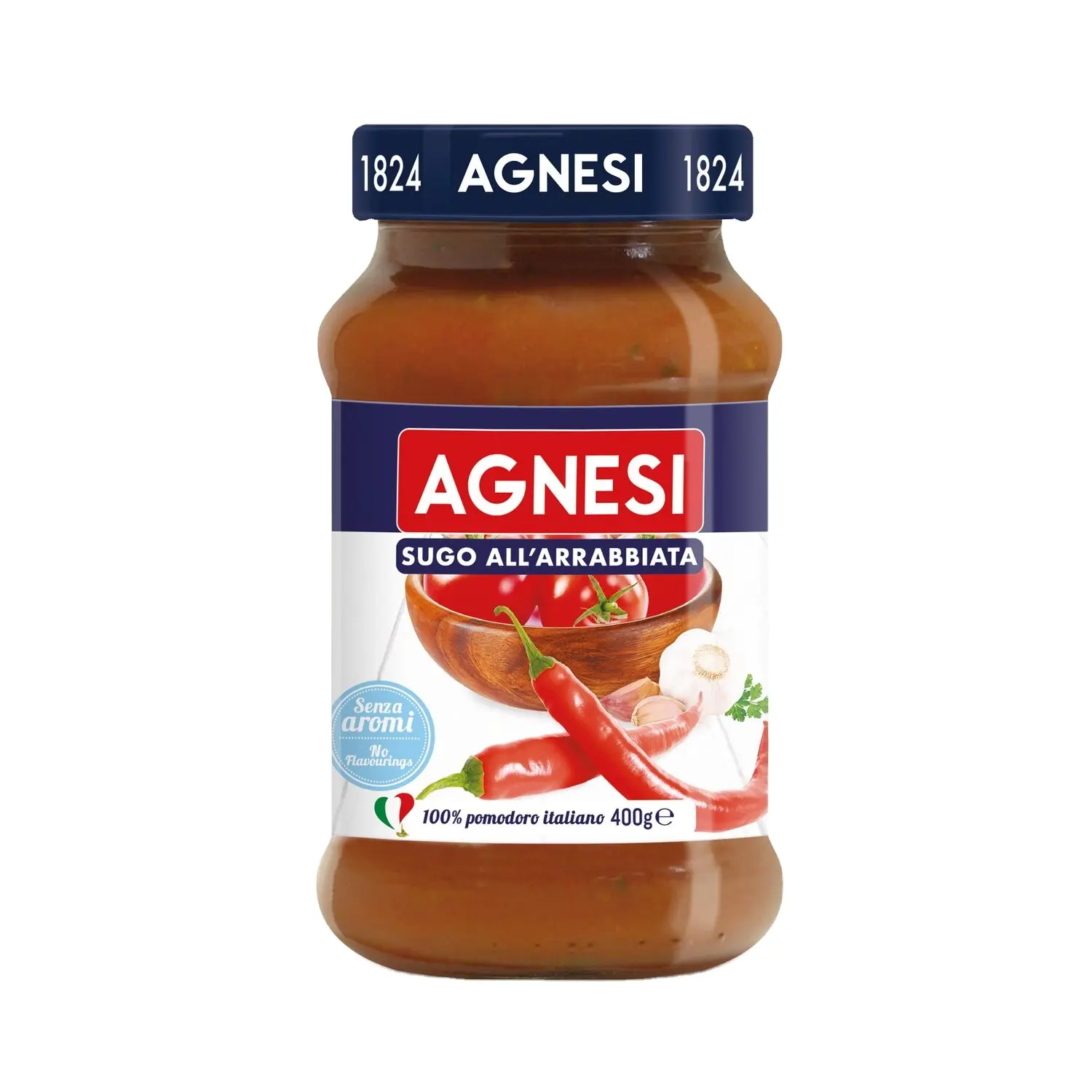 Délice italien épicé classique-AGNESI Sugo Arrabbiata 400g-Élevez vos pâtes avec une chaleur authentique