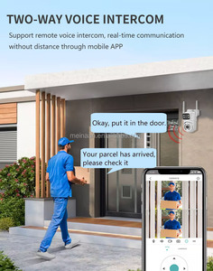 2 ekran 4MP 2K kablosuz WiFi akıllı ev Video gözetim IP PTZ güvenlik kamerası ICSee 360 açık çift Lens WiFi güvenlik kamerası - Product Image 6