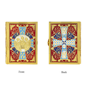 HT Holy Bible <strong>Gospel</strong> Cover Metallic for Church Supplier Gold Planting High Quality Religion <strong>Book</strong> Cover
