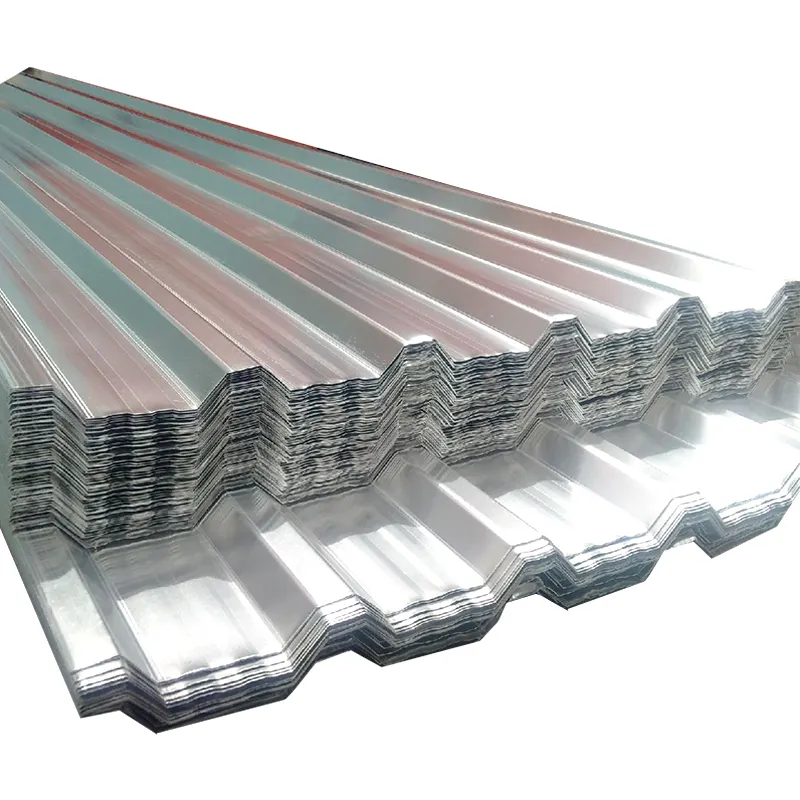 Folha de metal galvanizada de calamina, 0.55mm 0.45mm galvanizada trapezoidal pré-pintada do telhado z60 z80 z40