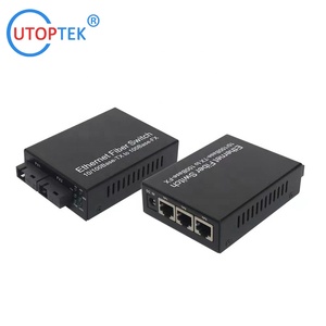 ตัวแปลงสื่อ100Mbps สวิตช์อีเธอร์เน็ต2 SC + 3 RJ45สวิตช์เครือข่าย1A PCBA BOARD DC 5V - Product Image 2