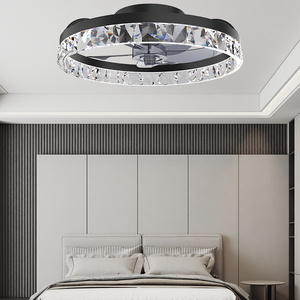 Modern Remote Control <strong>Crystal</strong> Ceiling <strong>Fan</strong> With <strong>Light</strong> for Home Bedroom Living Room <strong>Fans</strong> 3CCT 6-Speeds Led Ceiling <strong>Fans</strong> - Product Image 3