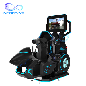コマーシャルブラックVR360ゲーム1プレーヤーバーチャルリアリティプレイシートダイナミックモーションレースカーVrサンダーファイターシミュレーターマシン