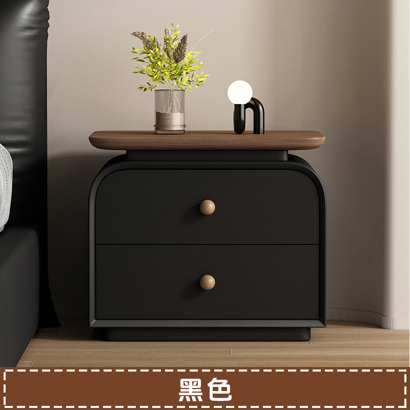 P1 Madera Maciza, Cuero con Diseño de Huella de Gato, Meteorito Negro