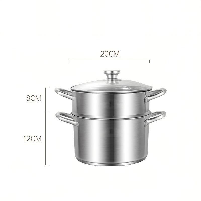 20cm/With a steaming grid