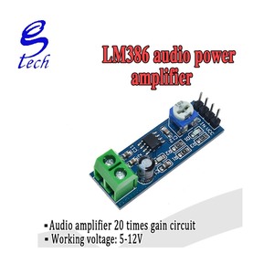 Módulo amplificador de potencia de audio a buen precio, placa amplificadora de ganancia de 200 veces, amplificador de potencia mono, entrada de 5V-12V LM386 - Product Image 4