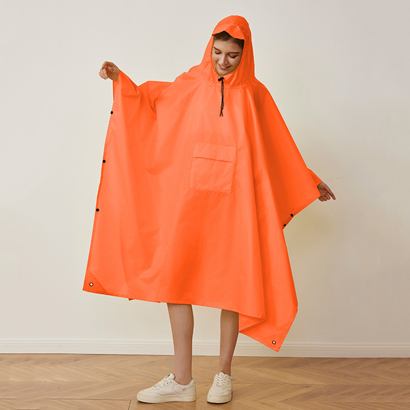 Couche en PU orange + Poches + Sac de rangement