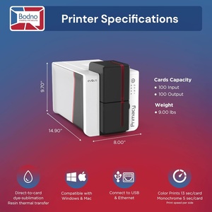 Çift taraflı kimlik kartı yazıcı güvenli yüksek performanslı Evolis pripri2 PVC kimlik kartı yazıcı tek/çift taraflı silinebilir baskı - Product Image 4