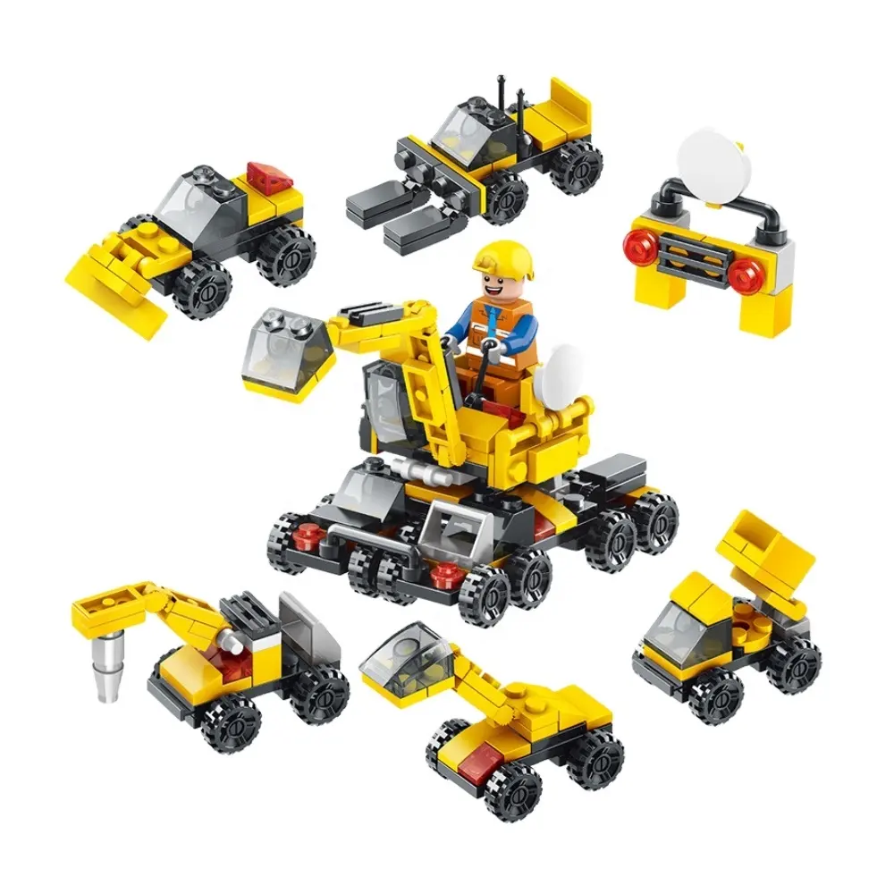 Fábricas al por mayor Mini equipo de ingeniería bloques de partículas pequeñas juguetes de ensamblaje rompecabezas bloques de construcción para Lego