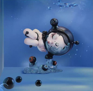 SkullPanda画像リアリティシリーズPVCアクションフィギュアランダムデザインブラインドボックス収集可能アニメーション派生物冷凍