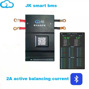 Smart BMS con BT/RS232/sensor de temperatura/calefacción/función de ventilador 48V 100a BMS para batería LiFePO4 16S con equilibrador activo - Product Image 5