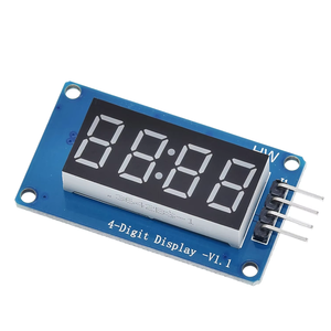 TM1637 LED-Anzeige modul für Arduino 7 Segment 4 Bits 0,36 Zoll Uhr RED Anode Digital Tube Four Serial Driver Board Pack