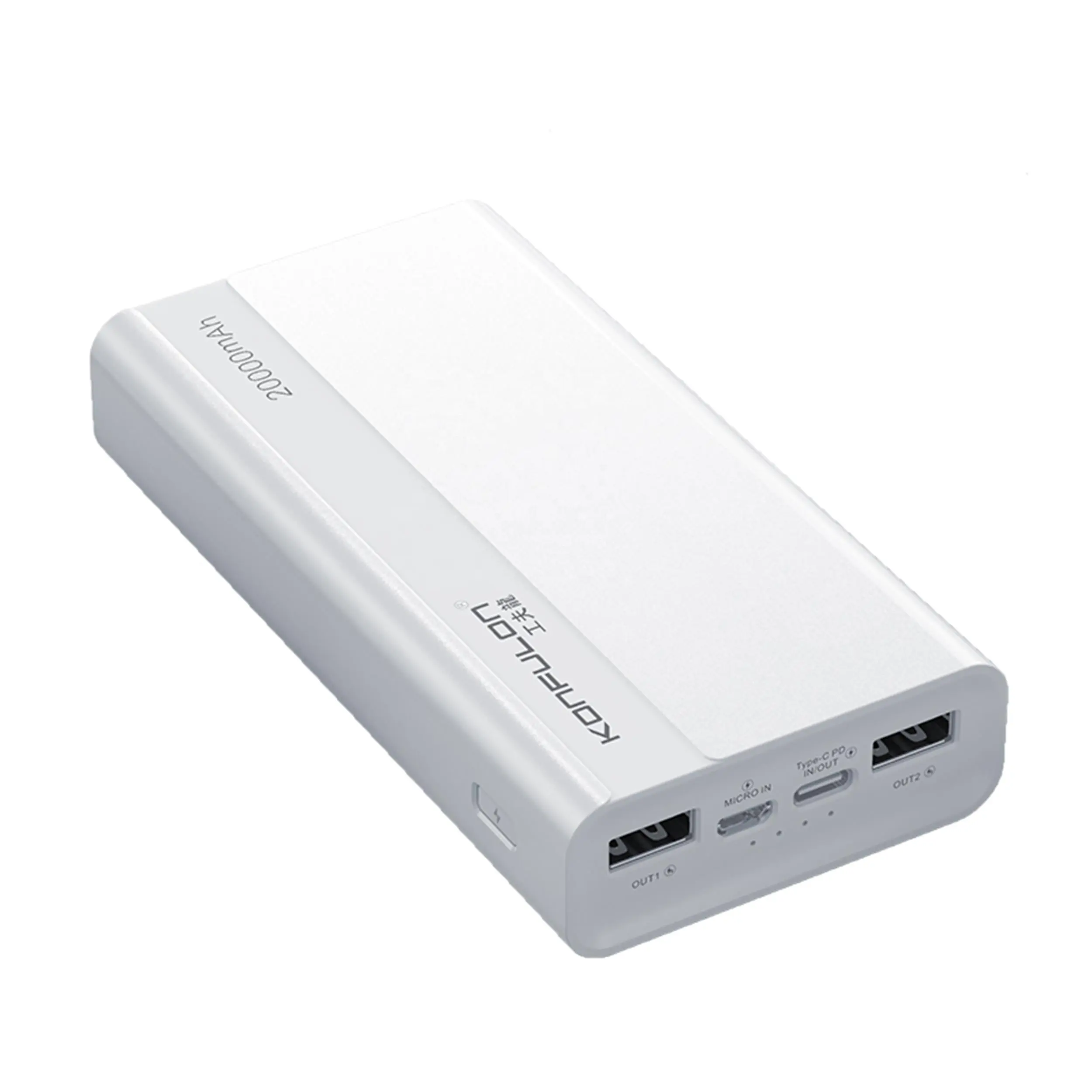 Konfulon prodotti più venduti 2024 ricarica rapida Power bank 20000mah Dual USB 22.5W caricabatteria portatile per smartphone