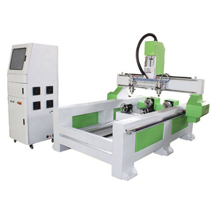 新Stype 1325 4轴3d多头4轴木材Cnc路由器，带旋转车床Cnc路由器 - Product Image 1