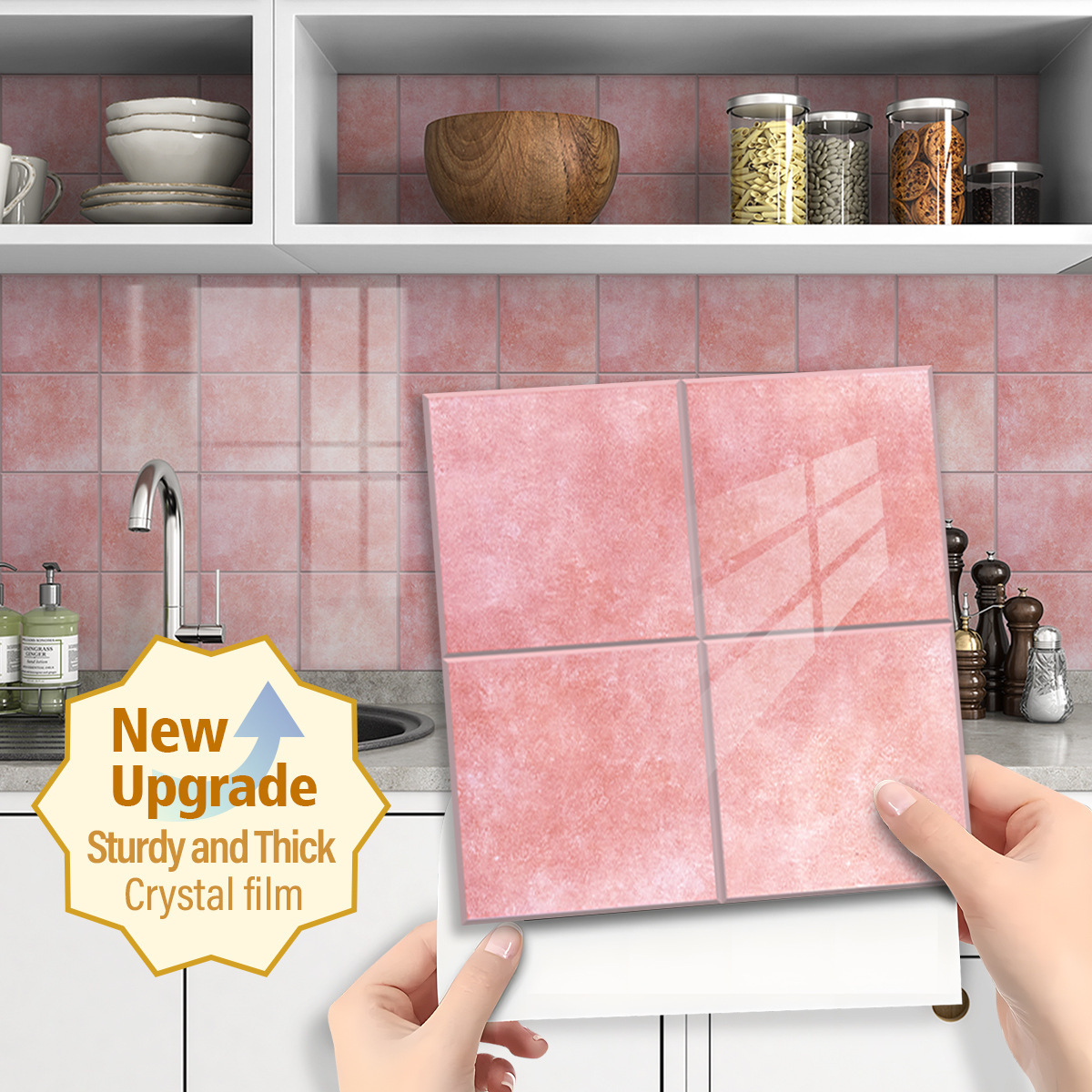 Pink square pattern