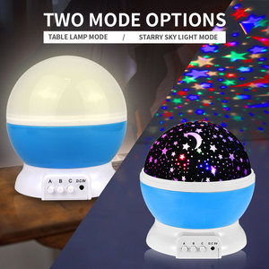 Phổ biến Sao Mặt Trăng bầu trời xoay đêm chiếu sáng chiếu ánh sáng lãng mạn <span class=keywords><strong>LED</strong></span> chiếu đêm đèn - Product Image 3