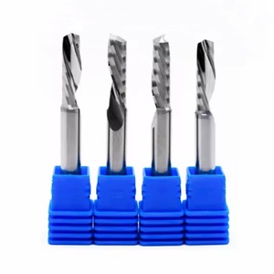 Solid Carbide Mill Tool for Woodworking <strong>50mm</strong> Single Flute End Mill <strong>Cutter</strong> 6mm Shank Diameter 3 Years OEM 1 Flute CNC Control - Product Image 1