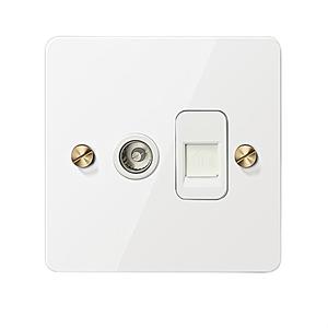 Enchufe de ordenador de TV de baja potencia para uso doméstico interruptor de pared eléctrico estándar del Reino Unido interruptor de palanca o botón - Product Image 1