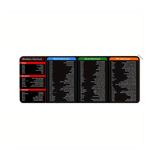 Alfombrilla de ratón con patrón de accesos directos de Excel, alfombrilla de teclado antideslizante con patrón de accesos directos, alfombrilla de ordenador antideslizante para regalo - Product Image 1