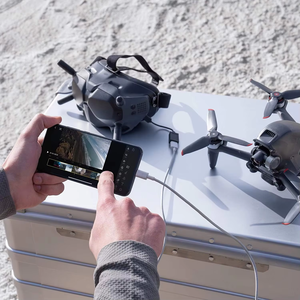 UAV Quadcopter DJ FPV แบบดั้งเดิมชุดคอมโบพร้อมเบรคฉุกเฉิน4K FOV HD และ FPV ชุดบินได้มากขึ้นและตัวควบคุมการเคลื่อนไหว FPV - Product Image 5
