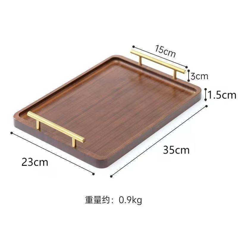 Medium-sized Phoebe zhennan wood bag with handle, 35*23*1.5 cm