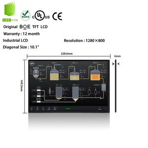Módulo LCD de grado industrial de 10,1 pulgadas BOE 1280x800 LVDS EV101WXM N10 400NITs Pantalla delgada TFT IPS Pantalla LCD Panel LCD - Product Image 1