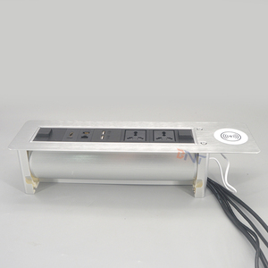 Toma de corriente multifuncional para muebles de oficina, toma de corriente de escritorio giratoria, motorizada - Product Image 5