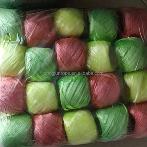 High Strength 50gr &amp; 100gr Polypropylene (<strong>PP</strong>) Raffia Twine Ball Red Yellow Blue White Colored <strong>String</strong> for Abroad Binding Packing - Product Image 4